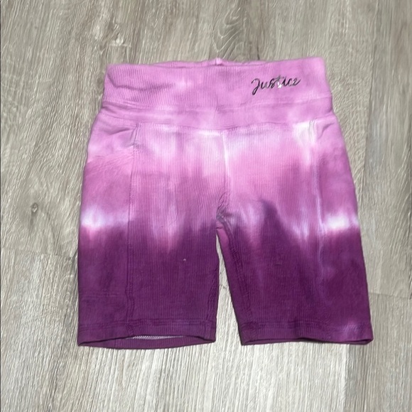 Justice Purple Tie-Dye Women's Shorts - Picture 1 of 1